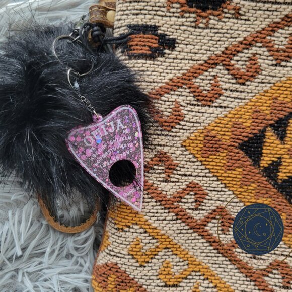 Ouija Planchette Keychain Bag Charm - Picture 2 of 4